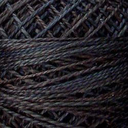 O511 Valdani Perle Cotton Size 12 / Spool 100M: VARIEGATED 100m Color No: O511 - Black Sea