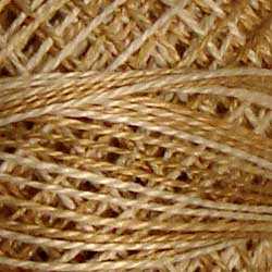 Valdani Perle Cotton Size 12 thread spool, Color O514 Wheat Husk, for quilting and embroidery