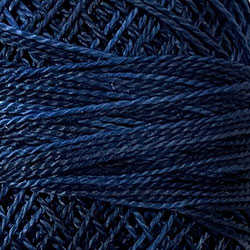 O515 Valdani Perle Cotton Size 12 / Spool 100M: VARIEGATED 100m Color No: O515 - Midnight Blue