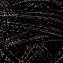 O531 Valdani Perle Cotton Size 12 / Spool 100M: VARIEGATED 100m Color No: O531 - Black Nut
