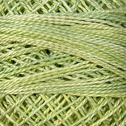 O543 Valdani Perle Cotton Size 12 / Spool 100M: VARIEGATED 100m Color No: O543 - Lime Sherbet