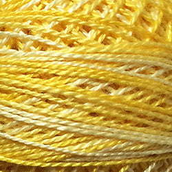 O551 Valdani Perle Cotton Size 12 / Spool 100M: VARIEGATED 100m Color No: O551 - Sunshine