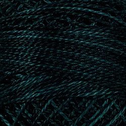 O572 Valdani Perle Cotton Size 12 / Spool 100M: VARIEGATED 100m Color No: O572 - Blue Blackbird