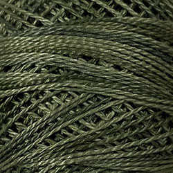Valdani Perle Cotton Size 12 thread spool, Color O575 Crispy Leaf, for quilting and embroidery
