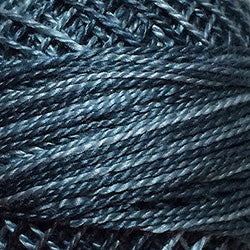 O578 Valdani Perle Cotton Size 12 / Spool 100M: VARIEGATED 100m Color No: O578 - Primitive Blues