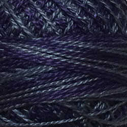 Valdani Perle Cotton Size 12 thread spool, Color O583 Dark Periwinkle, for quilting and embroidery