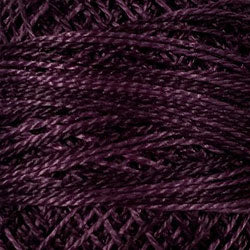 O86 Valdani Perle Cotton Size 12 / Spool 100M: VARIEGATED 100m Color No: O86 - Ripened Plum