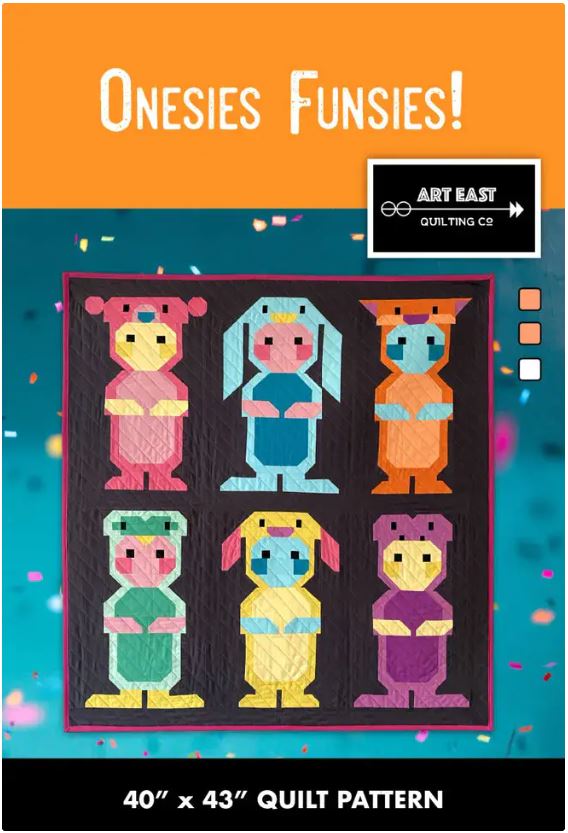 Onesies Funsies Quilt Pattern by Art East Quilting Co. - Printed Paper Pattern