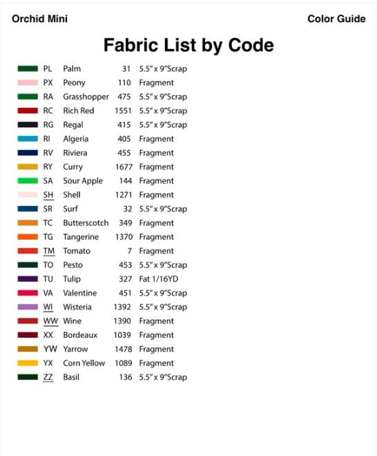 Legit Kits Orchid Mini Pattern | Special Order