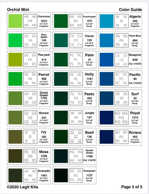 Legit Kits Orchid Mini Pattern | Special Order
