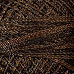 P12 Valdani Perle Cotton Size 12 / Spool 100M: VARIEGATED 100m Color No: P12 - Brown - Vintage Hues Sampler