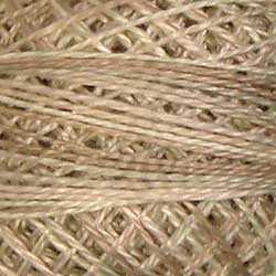 Valdani Perle Cotton Size 12 thread spool, Color P4 Aged White Light, for quilting and embroidery