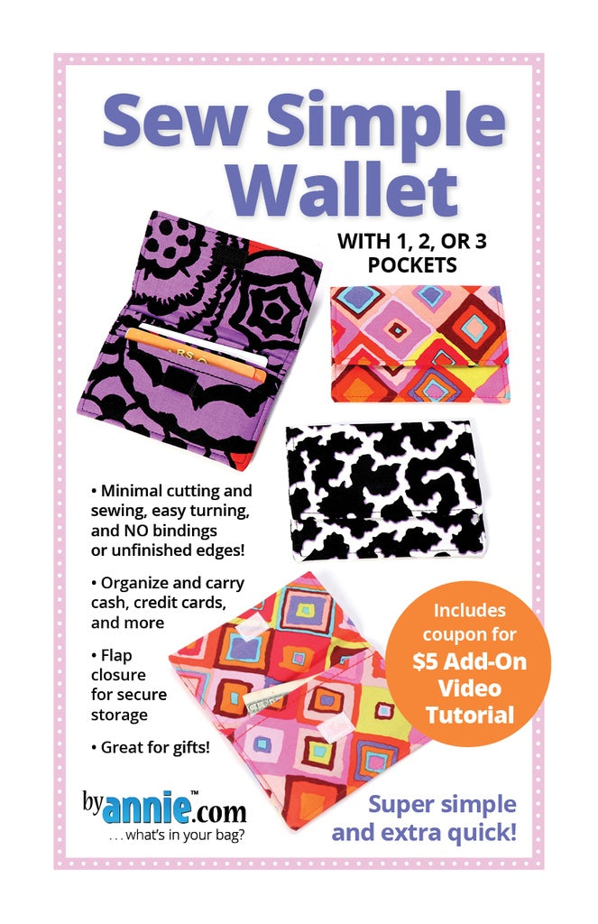 Sew Simple Wallet Pattern | ByAnnie