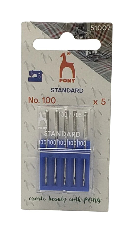 PONY Universal Sewing Machine Needles - Size 80/12 (Pack of 5) / P51005