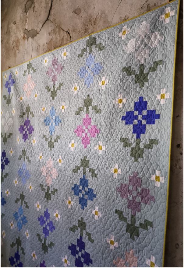 Pansy Patch Quilt Pattern by Lo & Behold Stitchery