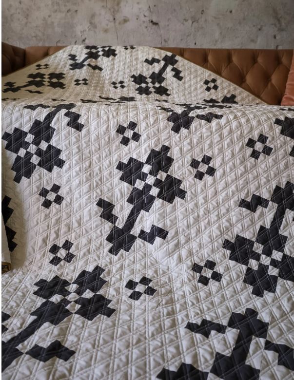Pansy Patch Quilt Pattern by Lo & Behold Stitchery