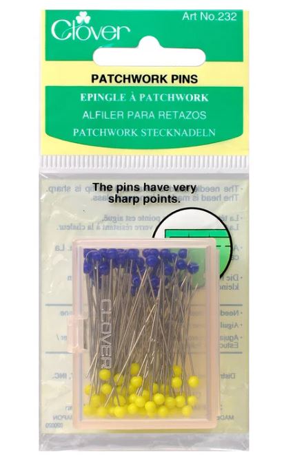 Clover Glasshead Patchwork Pins (100 ea.)