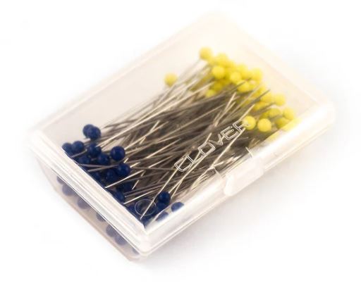 Clover Glasshead Patchwork Pins (100 ea.)