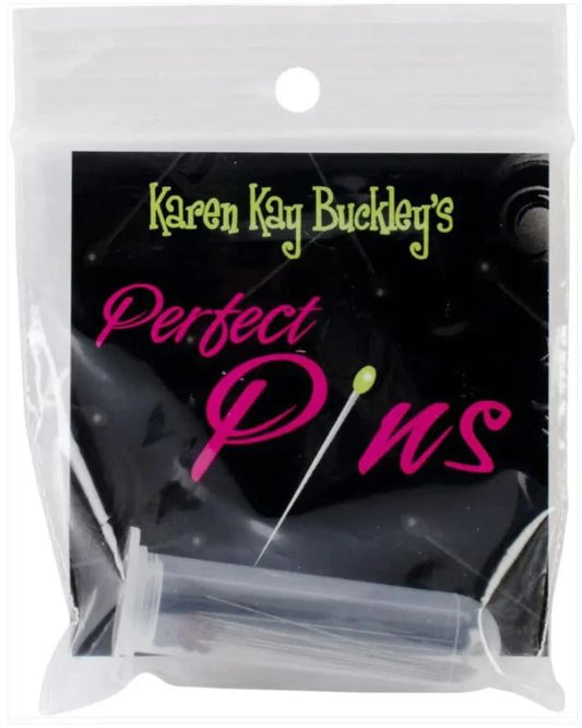Karen Kay Buckley Perfect Pins - 1-1/2" - 50ct Valdani perle cotton size 12 thread spool for quilting and embroidery
