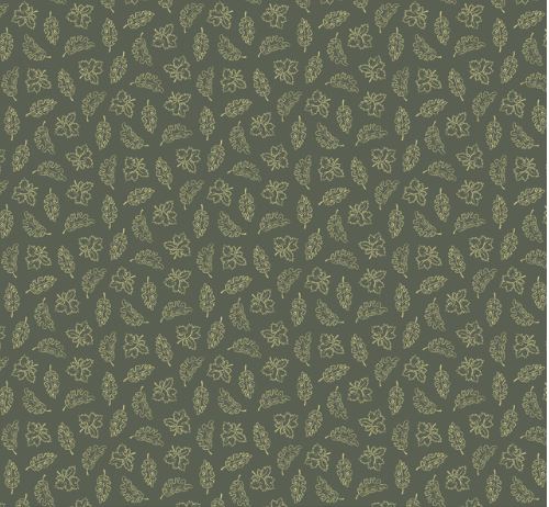 Leafy Serenity-dark green / Pioneer Days Collection  by Lady Bruniere | Mia Presley Designs