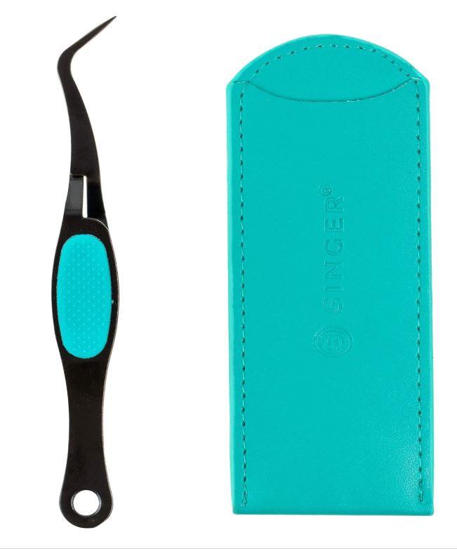 Singer ProSeries Self-Locking Tweezers with Storage Sleeve