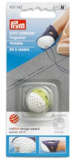 Prym Ergonomic Thimble, Soft Comfort, Large