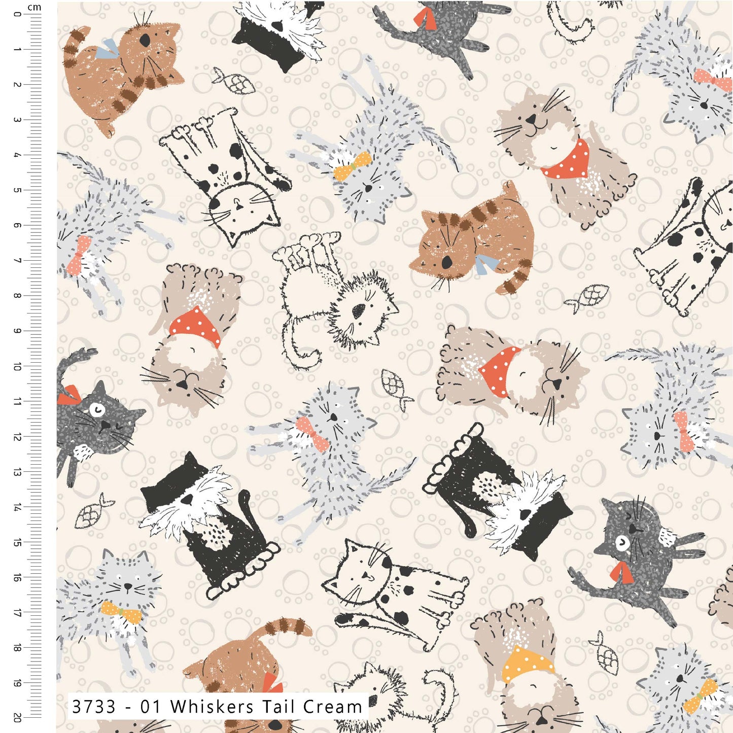 Purrfect Cats 5 Piece Fat Quarter Bundle by Susan Wheeler / Make + Believe