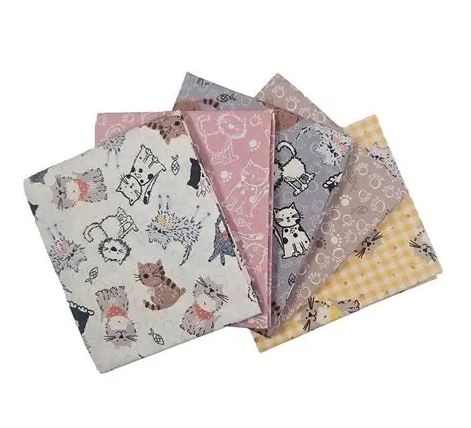 Purrfect Cats 5 Piece Fat Quarter Bundle by Susan Wheeler / Make + Believe