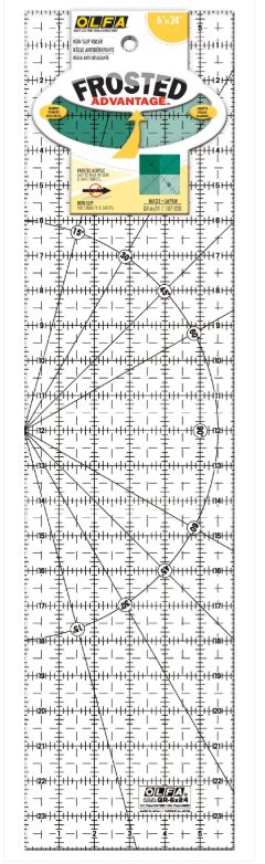 OLFA 6" x 24" Frosted Acrylic Ruler | Special Order