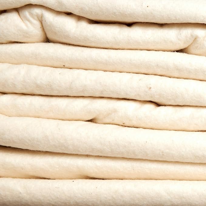 Quilters Dream 100% Cotton Deluxe Batting  - Throw Size 60" x 60" / Natural