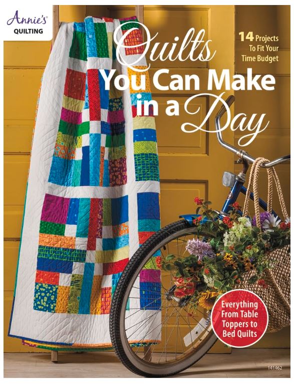 Quilts You Can Make In A Day Pattern Book by Annie's Quilting / 2510 Valdani perle cotton size 12 thread spool for quilting a