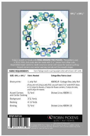 Ring Around the Posies Quilt Pattern by Robin Pickens / RPQP-RAP133