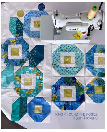 Ring Around the Posies Quilt Pattern by Robin Pickens / RPQP-RAP133