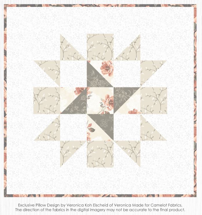 Rosalind Grey Charm Pack - 42 Piece 5" Squares - Camelot Fabrics