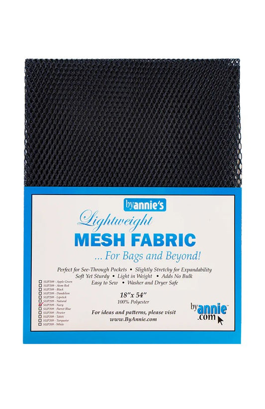 Mesh Fabric 18 x 54" - Navy- ByAnnie