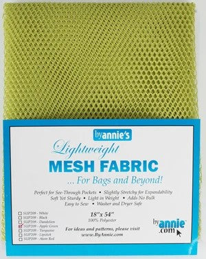 Mesh Fabric 18 x 54" - Apple Green - ByAnnie Valdani perle cotton size 12 thread spool for quilting and embroidery
