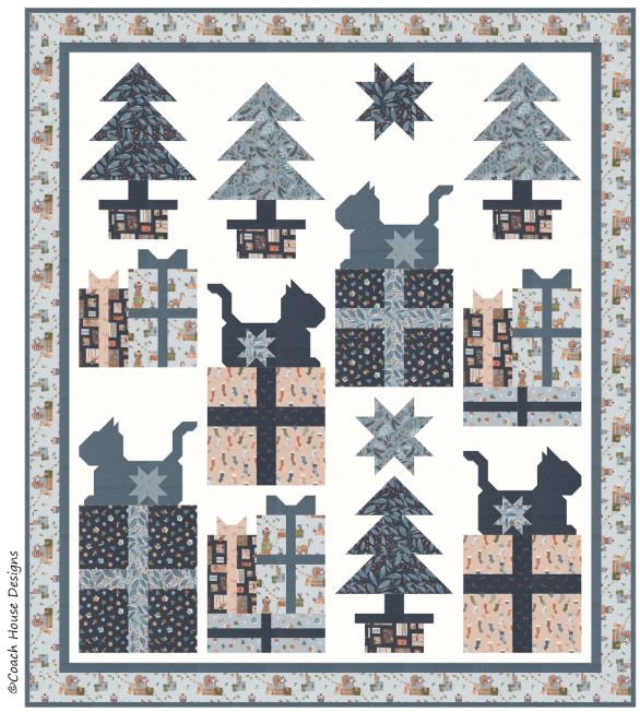 Santa's Helpers Quilt Pattern by Coach House Designs / CHD2445 - 61" x 70" Lap Quilt