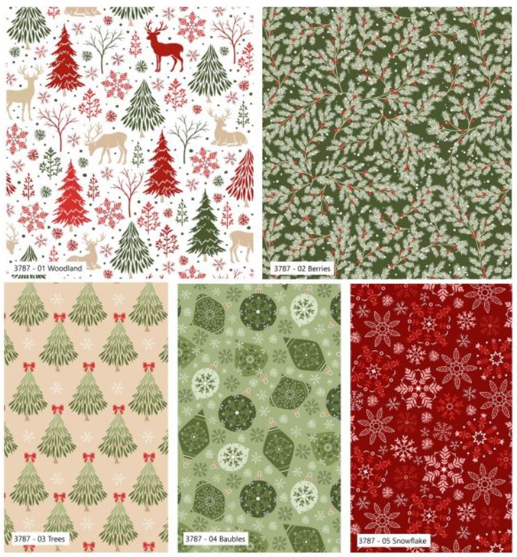 Scandi Spirit Fat Quarter Bundle - 5 Pieces | Make + Believe Fabrics