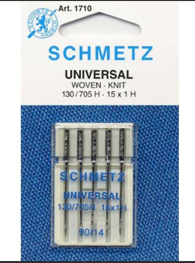 Schmetz Universal Sewing Machine Needles, 5 count, assorted size 90/14