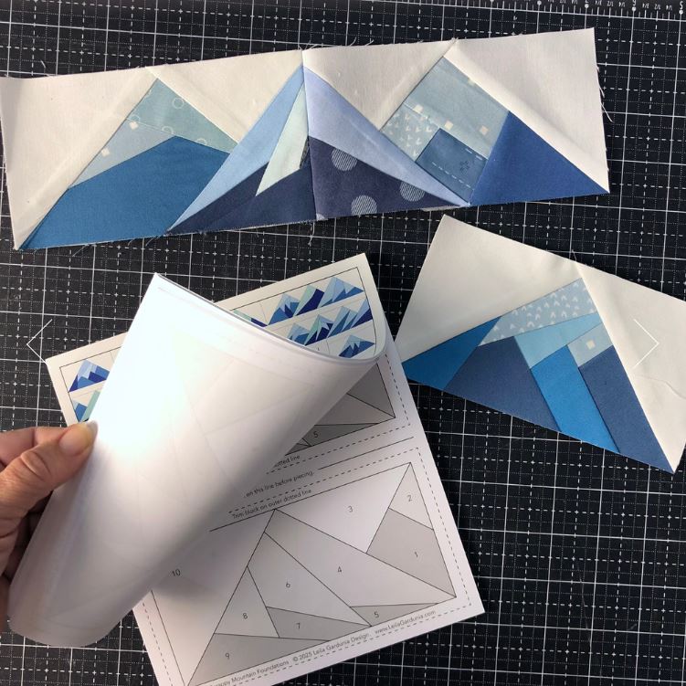 Scrappy Mountains Foundation Pad by Leila Gardunia / LGD-112