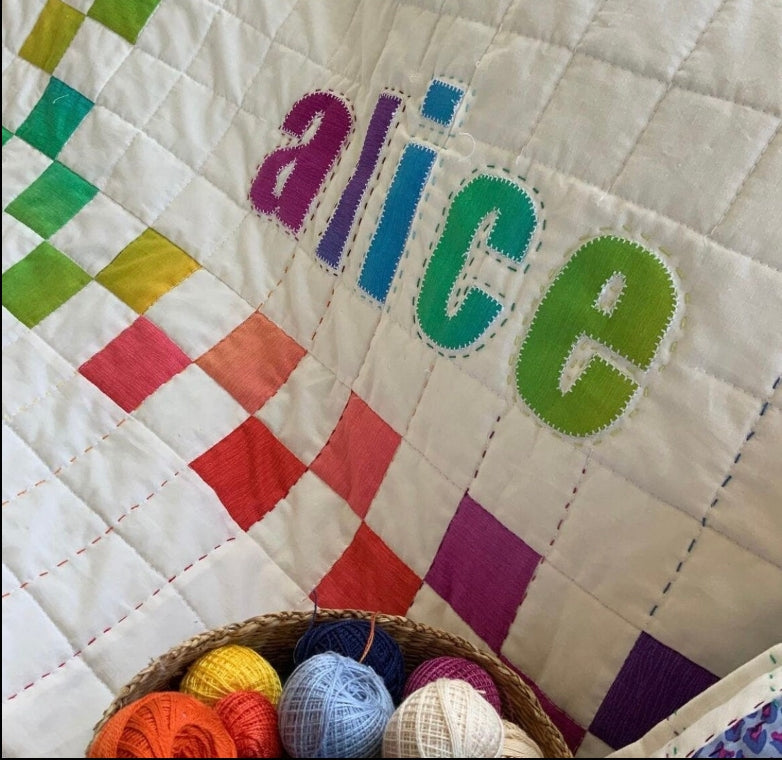 Nome - Personalized Baby Quilt Kit; Original Pattern by Lorna Costantini