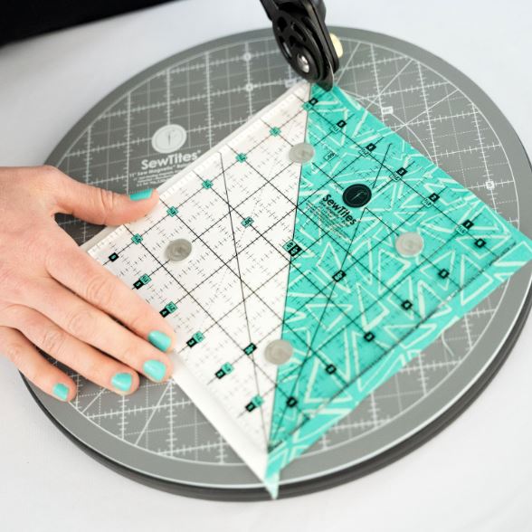 SewTites® Sew Magnetic™ 11" Rotating Self-Healing Cutting Mat | Special Order