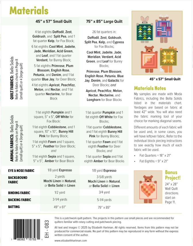 Show and Tell Quilt Pattern by Elizabeth Hartman