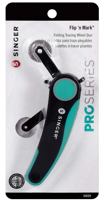 SINGER ProSeries Flip 'n Mark Folding Tracing Wheel Duo | Smooth & Serrated