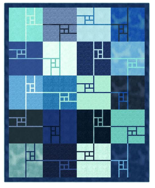 Splitting Squares Quilt Pattern by Canuck Quilter Designs / CQ5636 - 5 Sizes - Throw to King