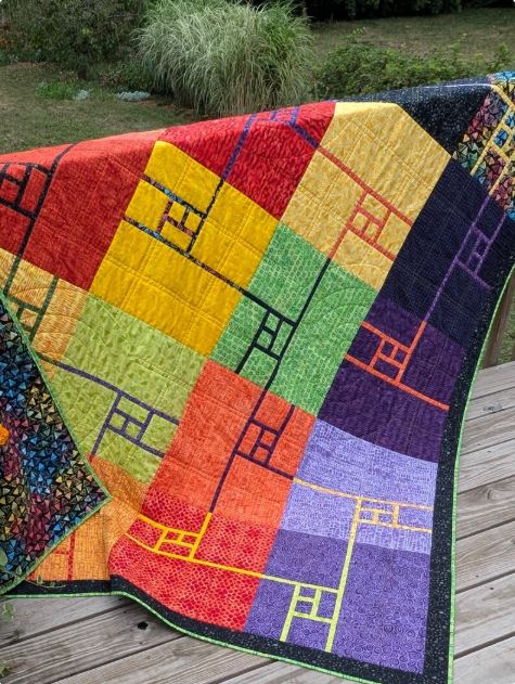 Splitting Squares Quilt Pattern by Canuck Quilter Designs / CQ5636 - 5 Sizes - Throw to King