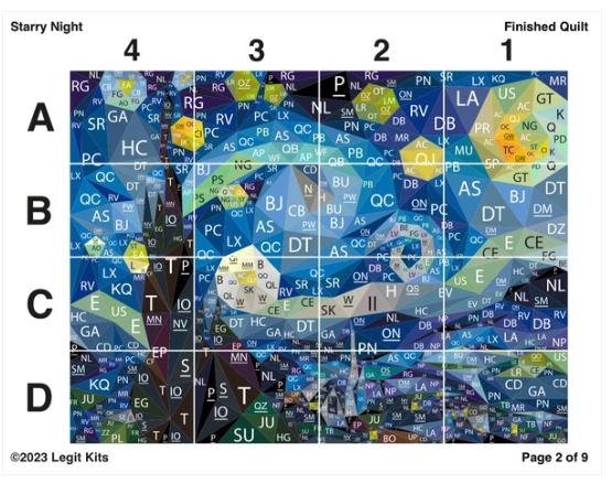 Legit Kits Starry Night Pattern | Special Order