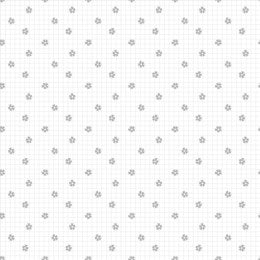 Dear Stella Fabrics Quiet Riot by Pammie Jane White Flower Grid  STELLA-DPJ3095