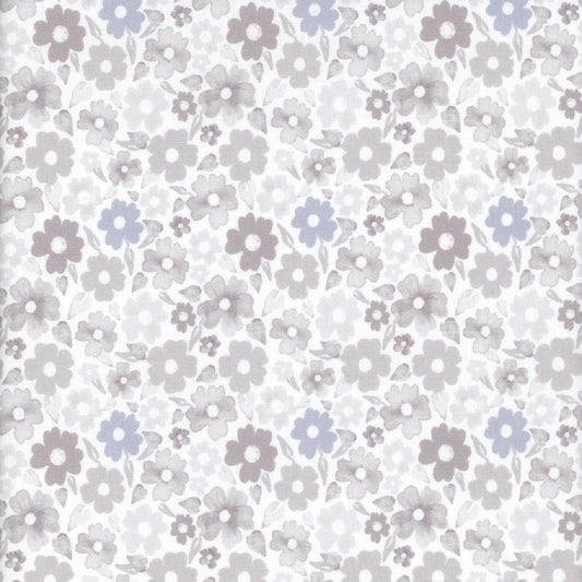Dear Stella Fabrics Quiet Riot by Pammie Jane White Blossom  STELLA-DPJ3093