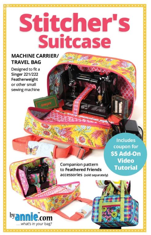 Stitcher's Suitcase Pattern - ByAnnie PBA319 - Singer Featherweight Bag